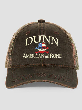 American to the Bone : Embroidered 2-Tone Camo Hats