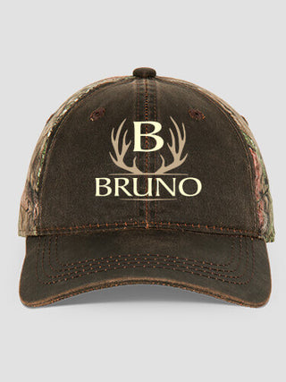 Antler Monogram : Embroidered 2-Tone Camo Hats