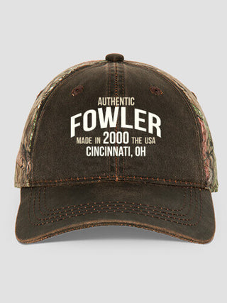 Authentic Brand : Embroidered 2-Tone Camo Hats