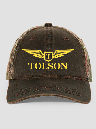Aviation Monogram : Embroidered 2-Tone Camo Hats