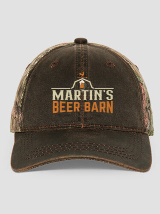 Beer Barn : Embroidered 2-Tone Camo Hats