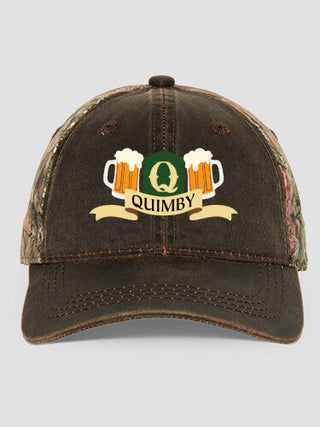 Beer Coat Of Arms : Embroidered 2-Tone Camo Hats