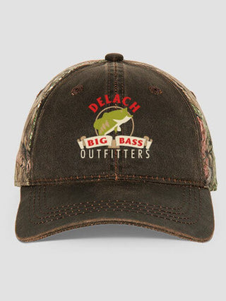 Big Bass Outfitters : Embroidered 2-Tone Camo Hats