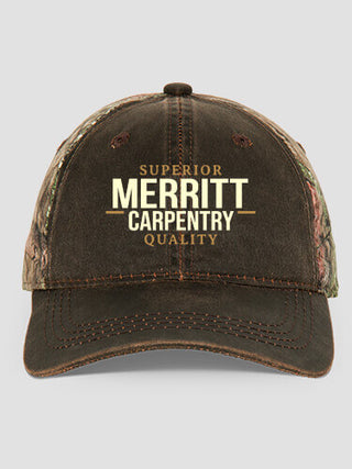 Carpentry : Embroidered 2-Tone Camo Hats