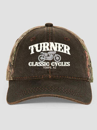 Classic Cycles : Embroidered 2-Tone Camo Hats
