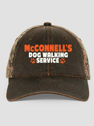 Dog Walking Service : Embroidered 2-Tone Camo Hats