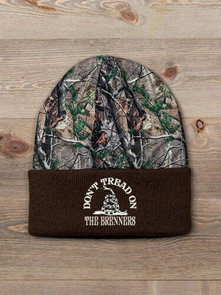 Don't Tread : Embroidered 2-Tone Camo Cuffed Beanie