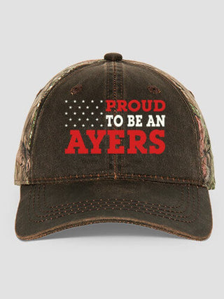 Family Flag : Embroidered 2-Tone Camo Hats