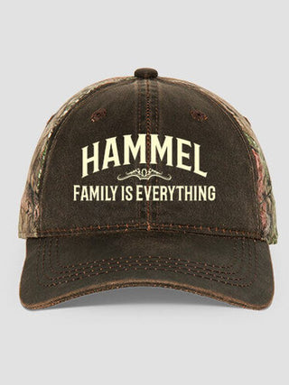 Family : Embroidered 2-Tone Camo Hats