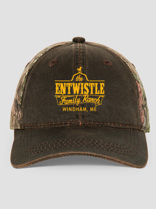 Family Ranch : Embroidered 2-Tone Camo Hats