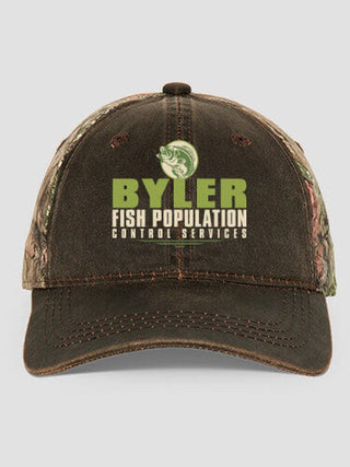 Fish Services : Embroidered 2-Tone Camo Hats