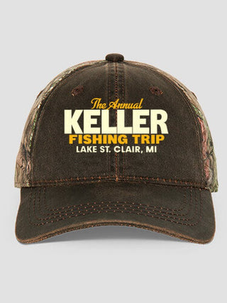 Fishing Trip : Embroidered 2-Tone Camo Hats