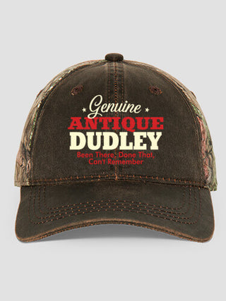 Genuine Antique : Embroidered 2-Tone Camo Hats