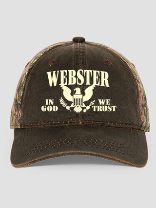In God We Trust : Embroidered 2-Tone Camo Hats