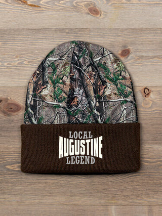 Local Legend : Embroidered 2-Tone Camo Cuffed Beanie
