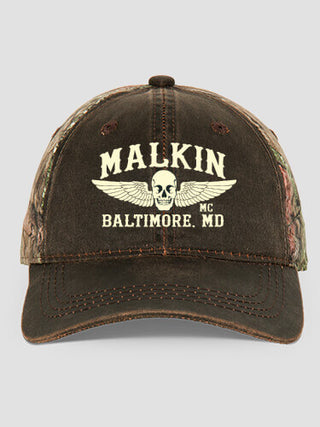 Motorcycle Club : Embroidered 2-Tone Camo Hats