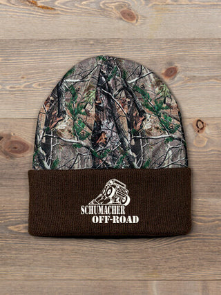 Off-Road : Embroidered 2-Tone Camo Cuffed Beanie