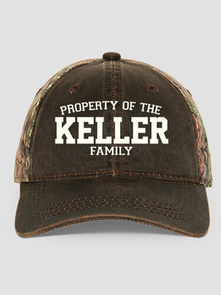 Property of Family : Embroidered 2-Tone Camo Hats