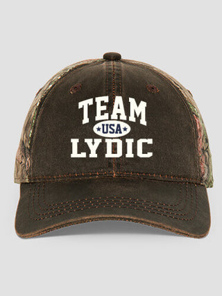 Team USA : Embroidered 2-Tone Camo Hats