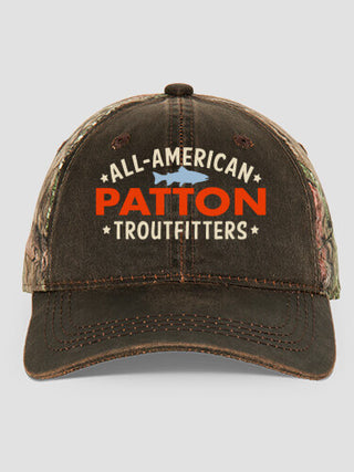 Troutfitters : Embroidered 2-Tone Camo Hats