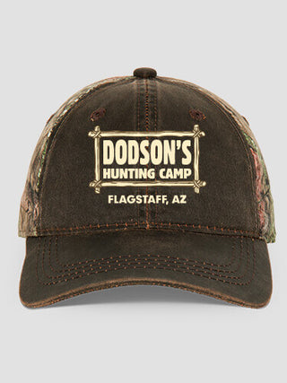 Vintage Hunting Camp : Embroidered 2-Tone Camo Hats