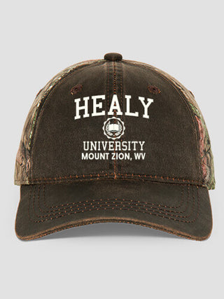 Vintage University : Embroidered 2-Tone Camo Hats