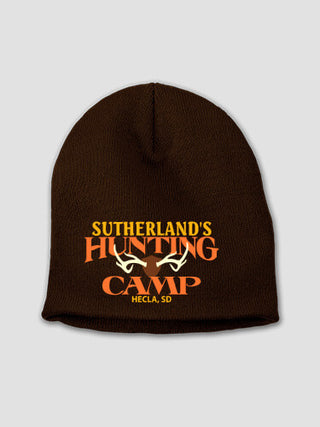 Deer Hunting Camp : Embroidered Beanies