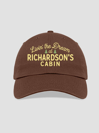 Livin' The Dream Cabin : Embroidered Baseball Hats