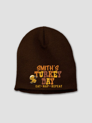 Turkey Day : Embroidered Beanies