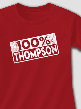 100 Percent : Adult Ladies Fitted T-Shirt