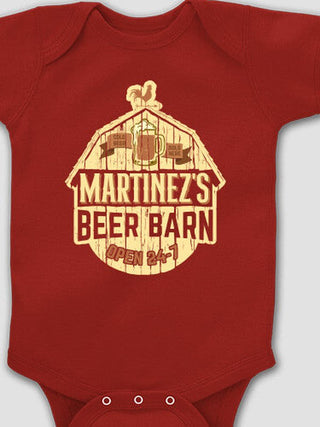 Beer Barn : Printed Baby Bodysuits