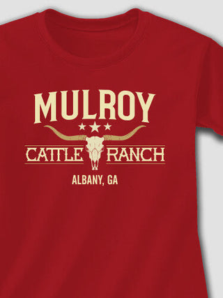 Cattle Ranch : Adult Ladies Fitted T-Shirt