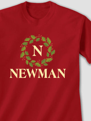 Christmas Monogram : Printed T-Shirts