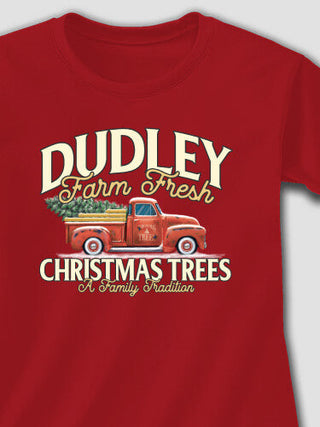 Christmas Tree Farm : Adult Ladies Fitted T-Shirt