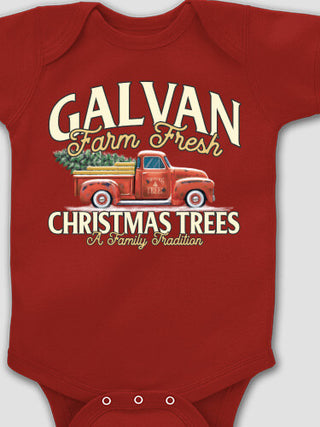 Christmas Tree Farm : Printed Baby Bodysuits