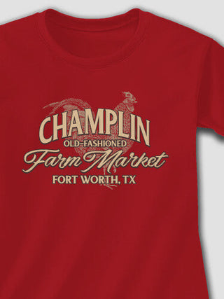 Farm Market : Adult Ladies Fitted T-Shirt