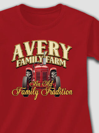 Farming Family Tradition : Adult Ladies Fitted T-Shirt