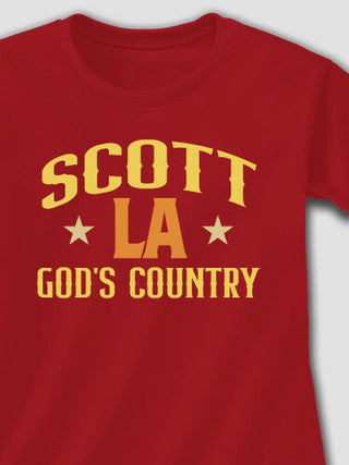 God's Country : Adult Ladies Fitted T-Shirt