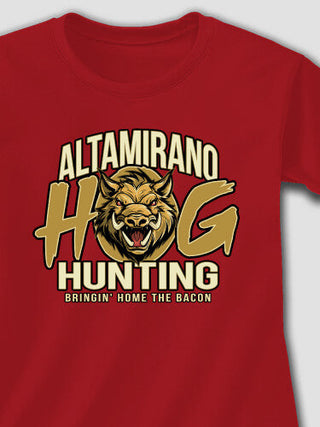 Hog Hunting : Adult Ladies Fitted T-Shirt