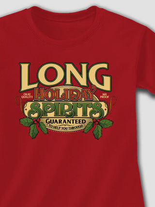 Holiday Spirits : Adult Ladies Fitted T-Shirt