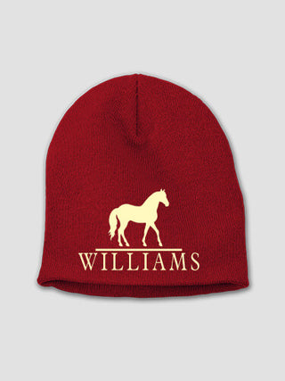 Horse : Embroidered Beanies