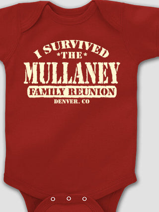 I Survived Reunion : Printed Baby Bodysuits
