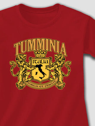 Italian Crest : Adult Ladies Fitted T-Shirt