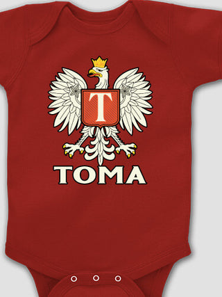 Polish Monogram : Printed Baby Bodysuits