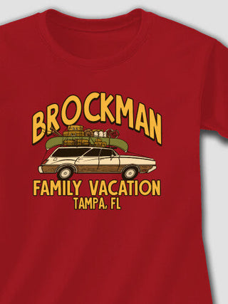 Retro Family Vacation : Adult Ladies Fitted T-Shirt
