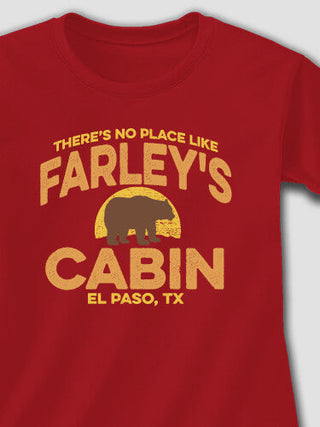 Rustic Cabin : Adult Ladies Fitted T-Shirt