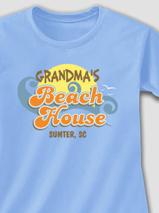 Beach House : Adult Ladies Fitted T-Shirt