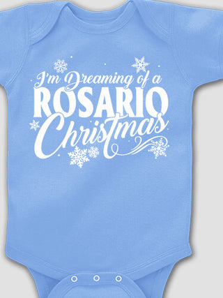 Dreaming Of Christmas : Printed Baby Bodysuits