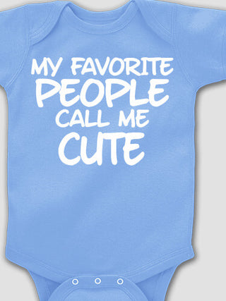 Favorite People : Printed Baby Bodysuits
