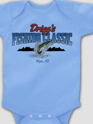 Fishing Classic : Printed Baby Bodysuits